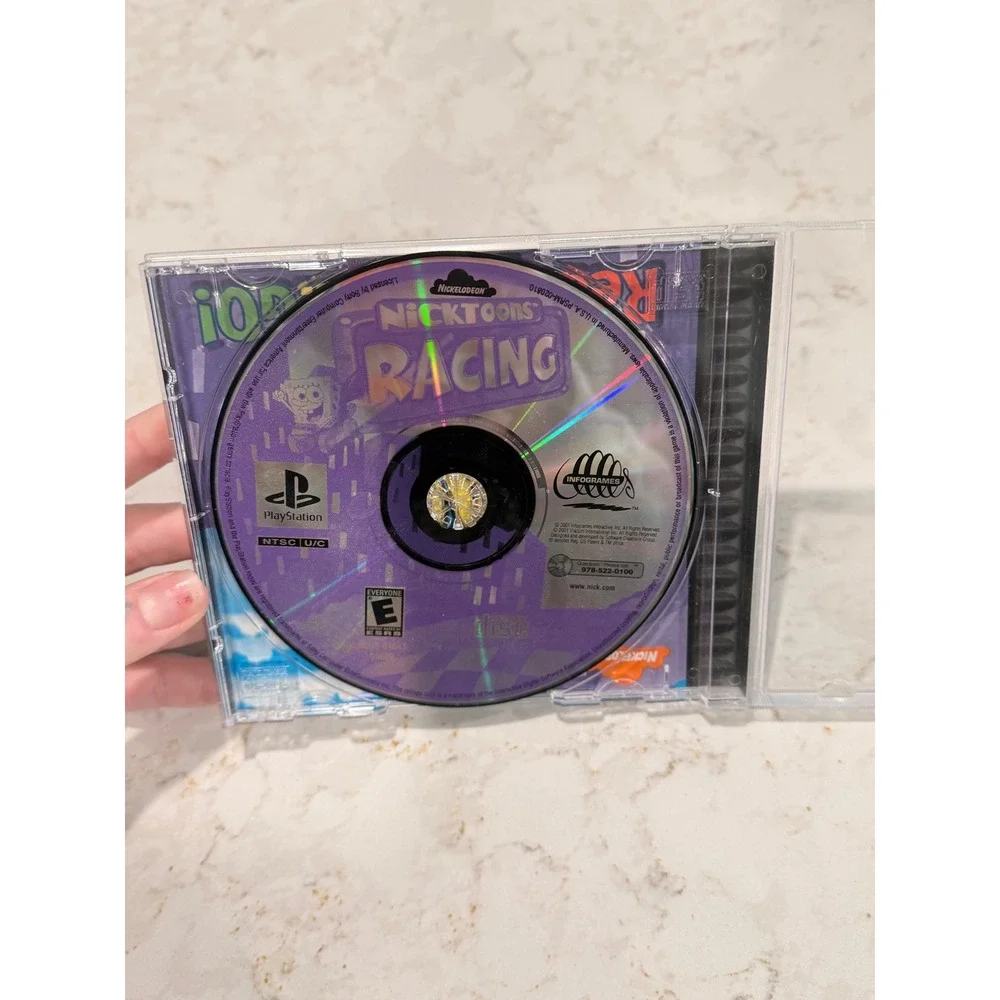 Nicktoons Racing Sony PlayStationPS1 Game Disc Nickelodeon 2001 Y2K NOT TESTED